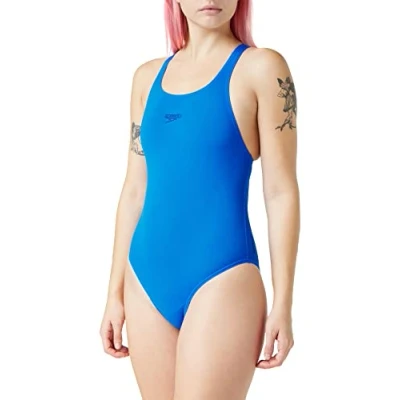 Afbeelding van Speedo Dames Essential Endurance Plus Medalist zwemkleding, neon blauw, 30 (DE 34)