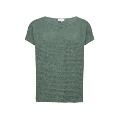 Afbeelding van Relaxed fit shirt in structuurlook, grijs groen, 42