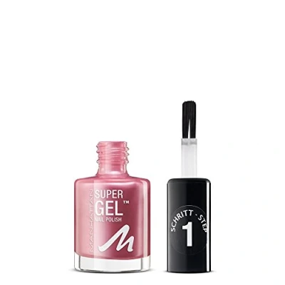 Afbeelding van Manhattan Super Gel nagellak manicureffect zonder UV licht Roze met tot 14 dagen grip Kleur Pretty Rose 285 1 x 12ml