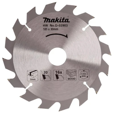 Afbeelding van MAKITA D 03903 handcirkelzaagblad STANDAARD 185x30x16T