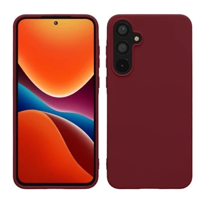 Afbeelding van kwmobile telefoonhoesje compatibel met Samsung Galaxy A55 5G hoesje Zachte case voor smartphone Back cover in bordeaux violet
