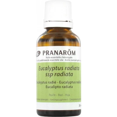 Afbeelding van Pranarôm Eucalyptus Radié Etherische Olie (Eucalyptus Radiata ssp Radiata) Organisch 30 ml