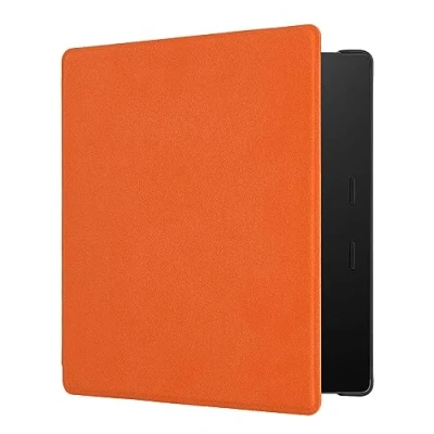 Afbeelding van kwmobile case compatibel met Amazon Kindle Oasis 10. Generation hoes E reader cover van microvezel Hoesje in oranje