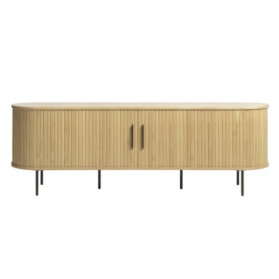 Afbeelding van Nordic Home Kelly tv meubel 180 cm naturel Hout
