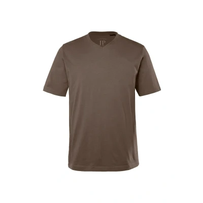 Afbeelding van JP1880 GRÖSSEN Vausschnitt Tshirt basic Classic browngray, Heren, Maat: 8XL, brown gray