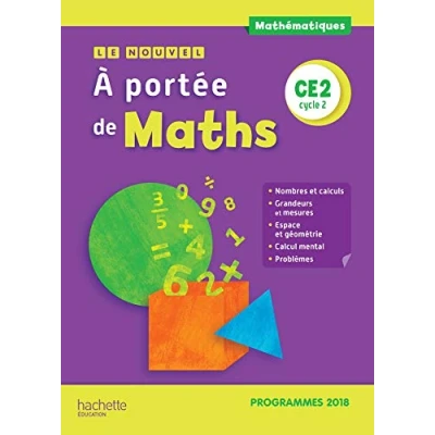 Afbeelding van Le Nouvel A portée de maths CE2 Manuel élève Edition 2019