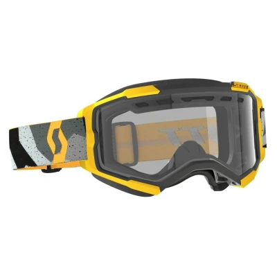 Afbeelding van Scott 2023 Fury Enduro Crossbril Grijs / Geel (Lens: Helder Works)
