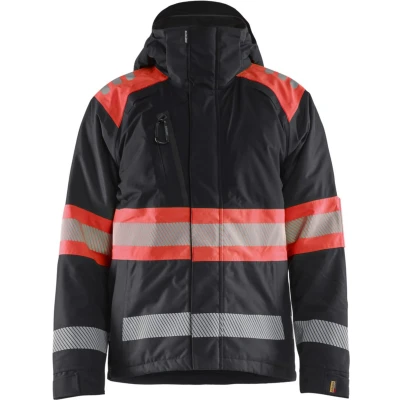 Afbeelding van Blaklader 4480 1977 Winterjas High Vis Zwart/High Rood XXXL