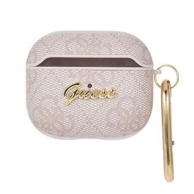 Afbeelding van Guess AirPods 3 hoesje 4G Script Roze