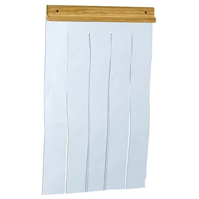 Afbeelding van Ferplast 87105024 hondenkenneldeur voor model DOMUS MAXI, Deur buitenkennels, Transparant PVC regendicht, winddicht, koudebestendig, 40,5 x 69 cm, XXL, goud