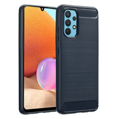 Afbeelding van Samsung Galaxy A32 (4G) Hoesje Siliconen en TPU (zacht) imoshion Softcase/Backcover Donkerblauw Telefoonhoesje
