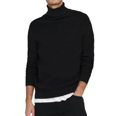 Afbeelding van Only &amp; Sons Onsphil ROLL NECK Trui, Heren, Maat: Large, Black