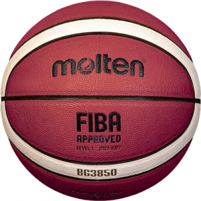 Afbeelding van Molten Basketbal B7G3850, TOP trainingsbal, synthetisch leer, 12 velden, maat 7