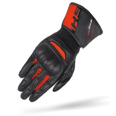 Afbeelding van SHIMA STX 2.0 geperforeerde motorhandschoenen, zwart rood, afmeting S voor man