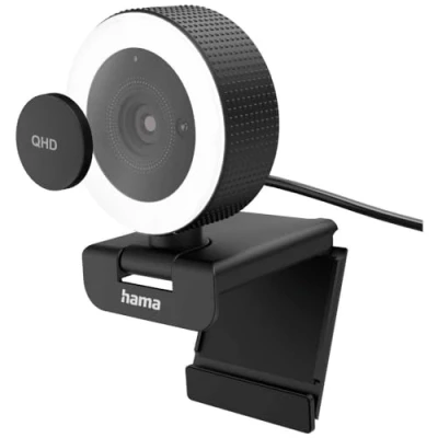 Afbeelding van Hama C 800 Qhd Pro Webcam + Ringlamp Zwart