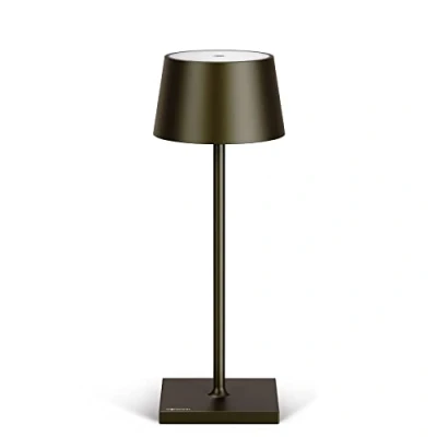 Afbeelding van Stilosa tafellamp, draadloos, led draadloze dimbare lamp met touch, oplaadbaar, USB C, accu outdoor, tropisch zwart
