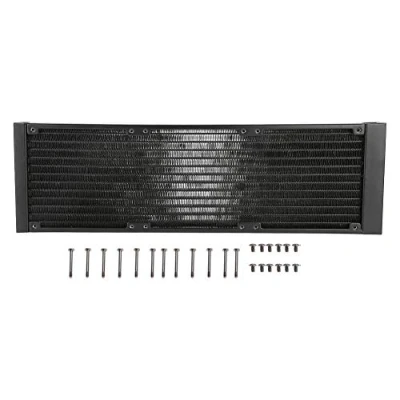 Afbeelding van Richer R aluminium radiator, 120 mm/240 mm/360 mm, 12 buizen, polycarbonaat, warmtewisselaar, voor pc waterkoeling/schoonheidsapparaten (360 mm)