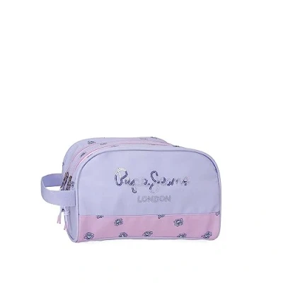 Afbeelding van Pepe jeans Becca Toilettas, twee vakken, aanpasbaar, Paars, 26 x 16 12 cm, polyester, Eén maat, Toilettas met vakken aanpasbaar