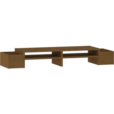 Afbeelding van Monitorstandaard 100X27,5X15 Cm Massief Grenenhout