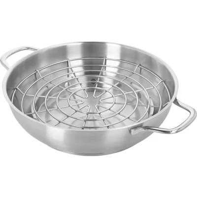 Afbeelding van Demeyere Specialties 3 Rookset 28 cm (bevat: pan + rookkamer stoomrooster deksel) PFAS vrij