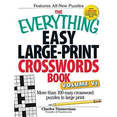 Afbeelding van The Everything Easy Large Print Crosswords Book