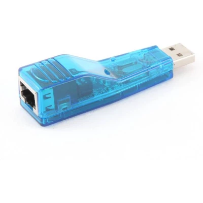 Afbeelding van USB A naar RJ45 Fast Ethernet LAN adapter USB2.0 CAT5 / blauw