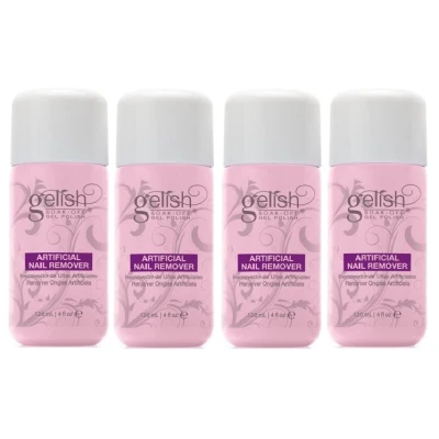 Afbeelding van Gelish Artificial Nail Remover Voordeelverpakking 4x120ml