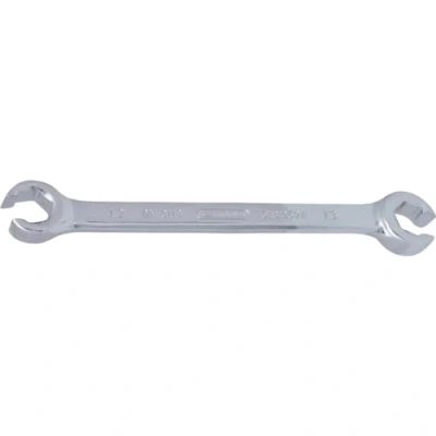 Afbeelding van KS Tools 518.0524 CHROMEplus Open dubbele ringsleutel, gebogen, 12x13mm