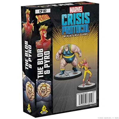 Afbeelding van Atomic Mass Games De Blob en Pyro: Marvel Crisis Protocol Miniaturen Spel Leeftijd 14+ 2+ Spelers 45+ Minuten speeltijd