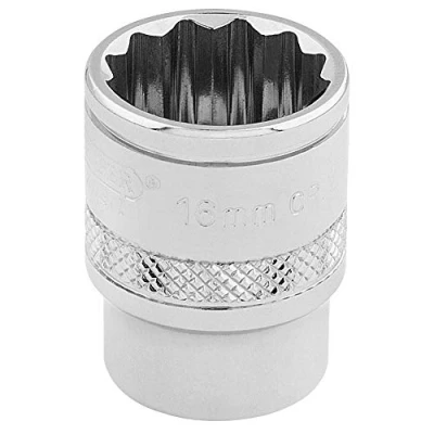 Afbeelding van DRAPER d mm/B 3/8 SQUARE DRIVE HI TORQ 12 POINT SOCKET, blauw, 16 mm