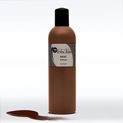 Afbeelding van Senjo Color Bodypainting verf 250ml Roodbruine vloeistof voor airbrush, spons, penseel