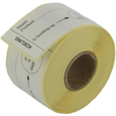 Afbeelding van Voedsel Etiketten (Koeling) Wit 70 x 35mm