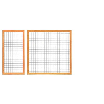 Afbeelding van Gaaselement met kader Red Class Wood 90 cm Tuindeco
