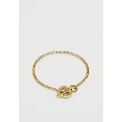 Afbeelding van Tommy Hilfiger Toggle Heart Armband goldcoloured, Dames, Maat: One Size, Gold coloured