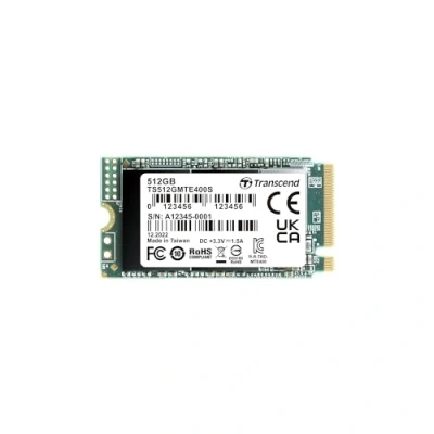 Afbeelding van Transcend MTS400S 512 GB NVMe/PCIe M.2 SSD 2242 harde schijf PCIe NVMe 3.0 x4 Retail TS512GMTE400S