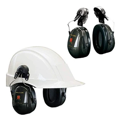 Afbeelding van 3M Peltor H520 Optime II Gehoorkap met helmbevestiging P3E Groen OPT2P3ED