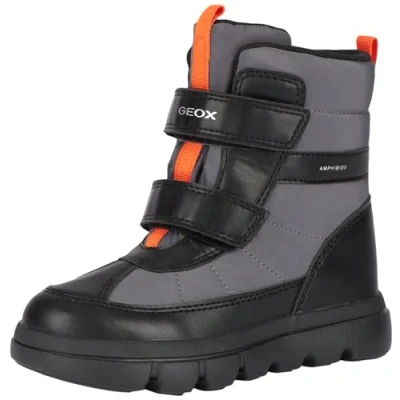 Afbeelding van Geox Jongens J Willaboom Boy B Ab enkellaars, Black Dk Grey., 33 EU
