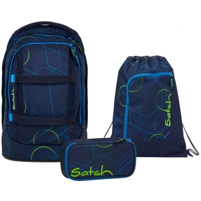 Afbeelding van Satch schoolrugzakset PACK Blue Tech 3 delig, vanaf groep 5