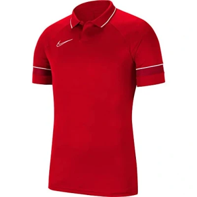 Afbeelding van Nike Performance Academy Poloshirt, Heren, Maat: Small, Rotweiss