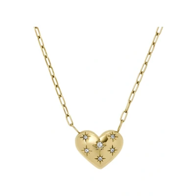 Afbeelding van Fossil JF04856710 Dames Collier 40cm Goudkleurig