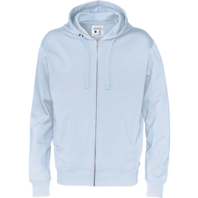 Afbeelding van Cottover HOODIE FULL ZIP MAN GOTS GECERTIFICEERD 141010 Lichtblauw