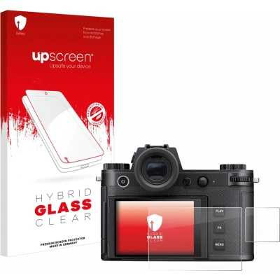 Afbeelding van upscreen Screenprotector voor Leica SL3 S (Display + Schouderdisplay) Folie Beschermfolie Beschermglas transparant