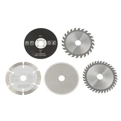 Afbeelding van Zaagblad, 5 stuks 85 mm binnendiameter 15 mini hardmetalen cirkelzaagblad voor marmer snijmachines elektrische handzagen schuiftafelzagen