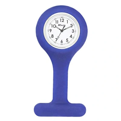 Afbeelding van Ravel Siliconen zakhorloge voor verpleegkundigen Blauw