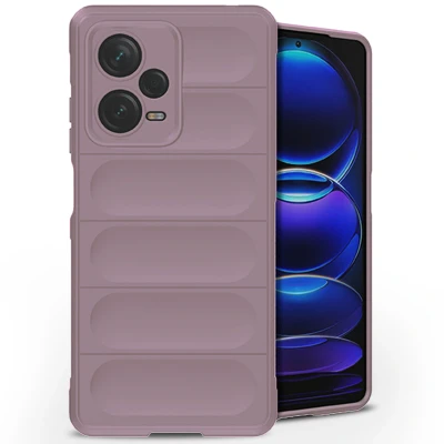 Afbeelding van Xiaomi Redmi Note 12 Pro Plus Hoesje Siliconen en TPU (zacht) iMoshion Softcase/Backcover Paars Telefoonhoesje
