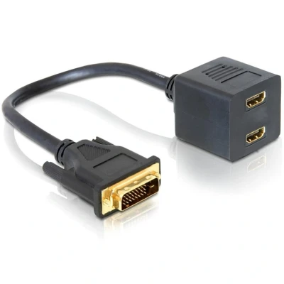 Afbeelding van DVI D naar HDMI splitter Delock