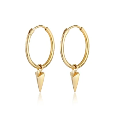 Afbeelding van Elli Triangle Oorbellen, Dames, Maat: One Size, Gold coloured