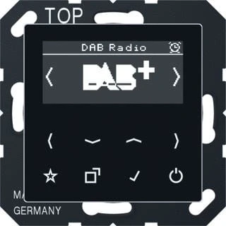 Afbeelding van Jung smart inbouwradio DAB+ DAB A SW basiselement plus centraalplaat