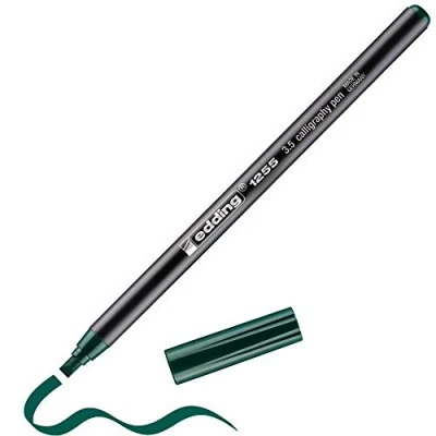 Afbeelding van edding 1255 kalligrafie pen flesgroen 1ST 3,5 mm / 4 125535 025