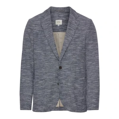Afbeelding van camel active Jersey jasje met 2 knoops sluiting Maat menswear 60 Donkerblauw